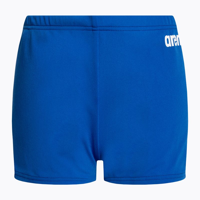 Vaikų Arena Team Swim Short vienspalviai karališki/balti plaukimo bokseriai