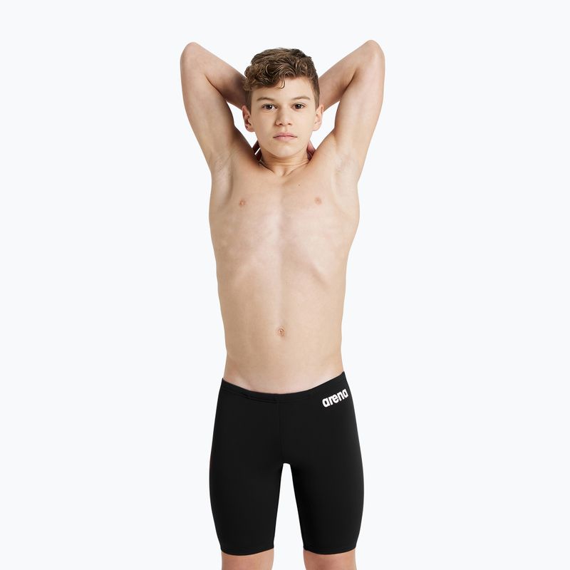 Vaikiški plaukimo šortai arena Team Swim Jammer Solid black/white 5