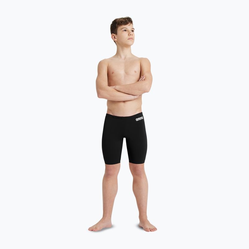 Vaikiški plaukimo šortai arena Team Swim Jammer Solid black/white 6