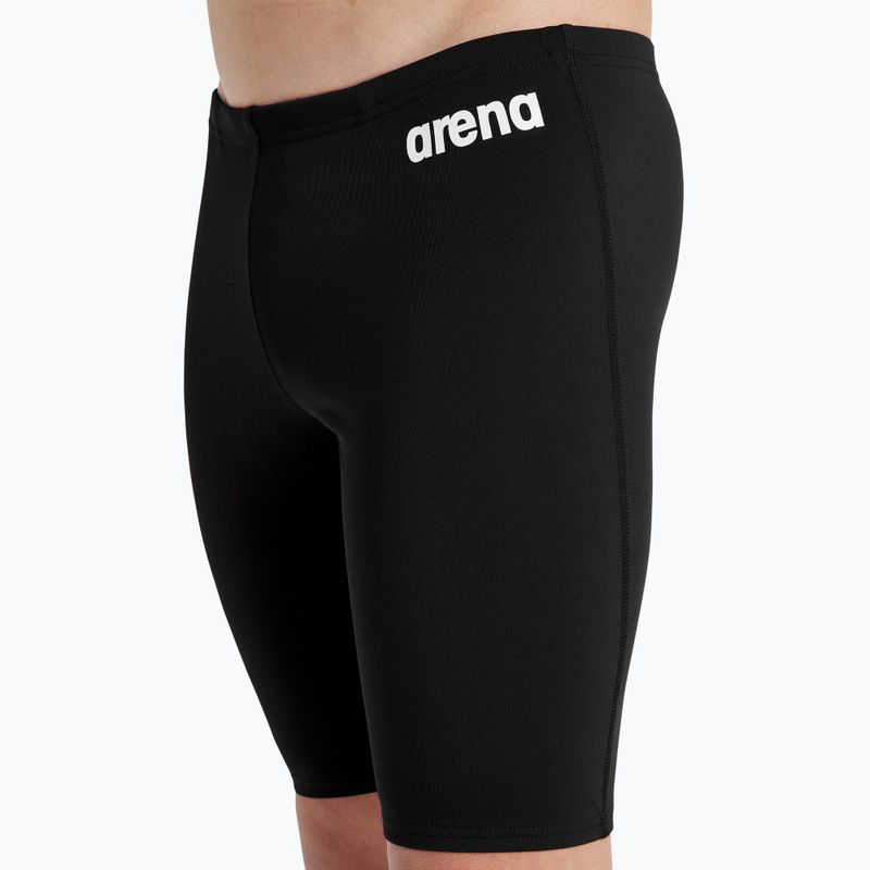 Vaikiški plaukimo šortai arena Team Swim Jammer Solid black/white 8