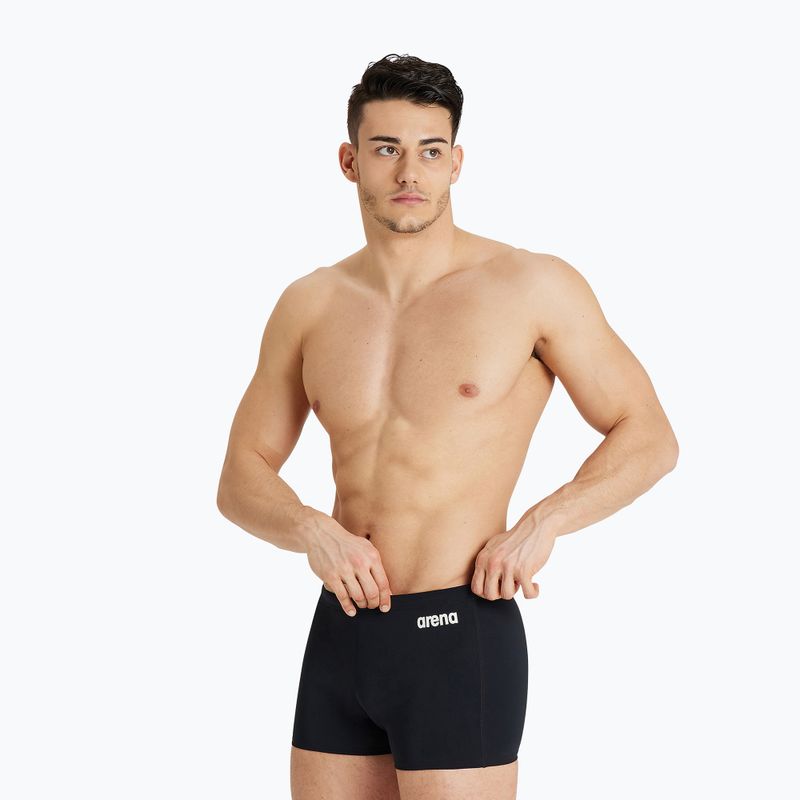 Plaukimo glaudės Arena Team Swim Short Solid black/white 4