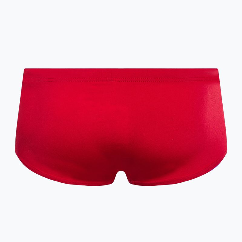 Vyriški arena Team Swim Low Waist Short Solid raudonos/baltos spalvos maudymosi bokseriai 2