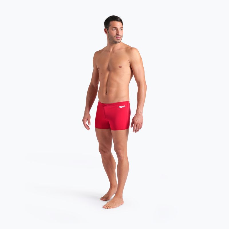 Vyriškos plaukimo trumpikės arena Team Swim Short Solid red/white 5