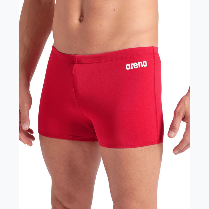 Vyriškos plaukimo trumpikės arena Team Swim Short Solid red/white 7