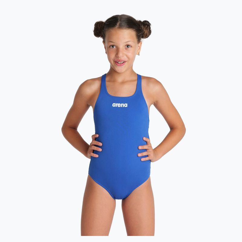 Arena Team Swim Pro Solid royal/white vaikiškas vientisas maudymosi kostiumėlis 5