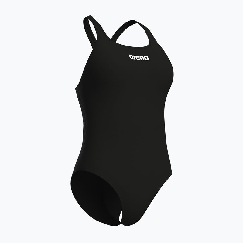 Moteriškas vientisas maudymosi kostiumėlis arena Team Swim Pro Solid black/white 3