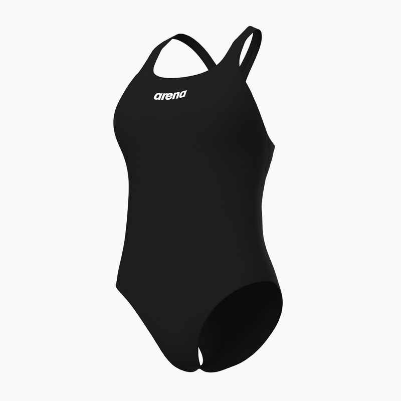 Moteriškas vientisas maudymosi kostiumėlis arena Team Swim Pro Solid black/white 4
