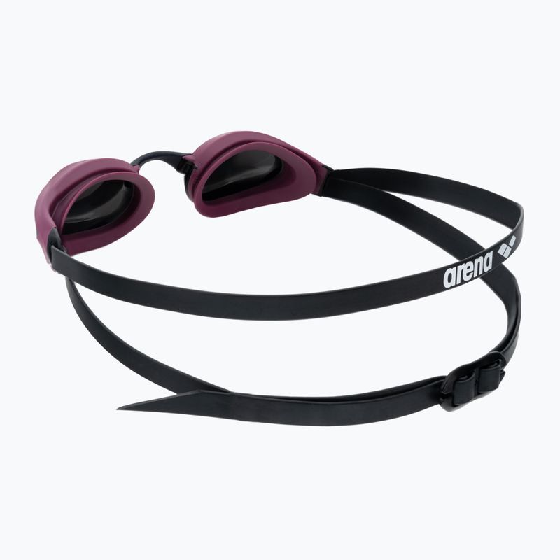 Arena plaukimo akiniai Cobra Core Swipe Mirror silver/red wine 4