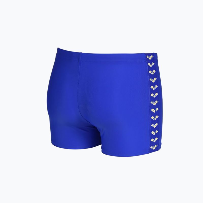 Vyriški Arena Icons Swim Short Vienspalviai neoninės mėlynos spalvos trumpikės 5