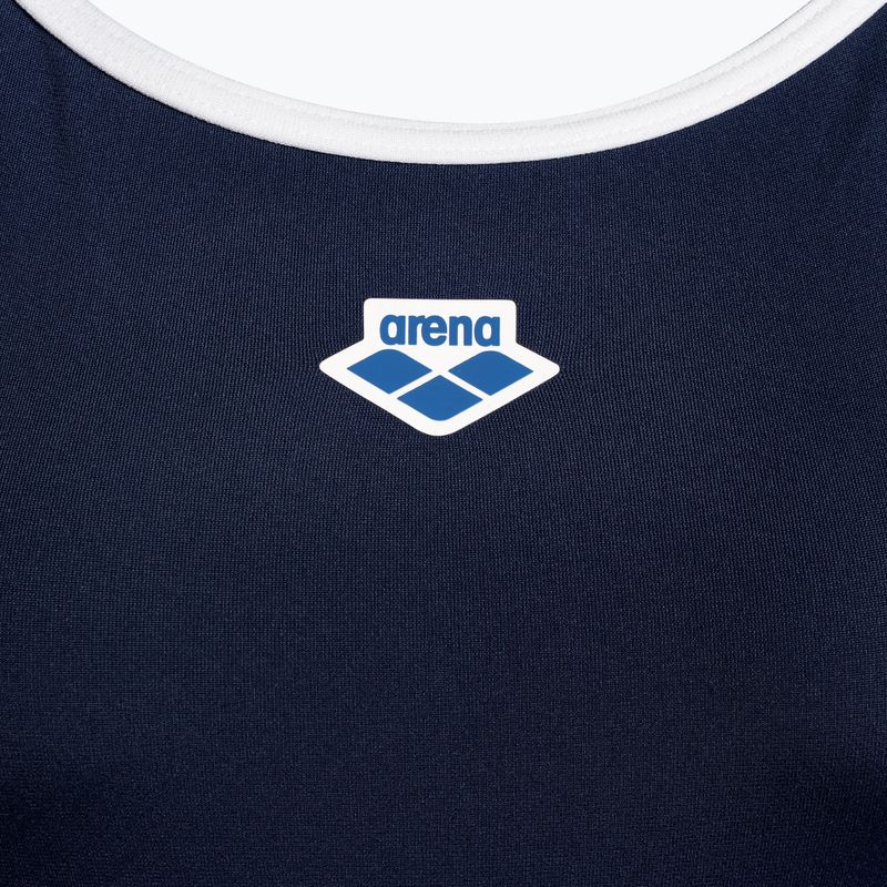 Moteriškas vientisas maudymosi kostiumėlis arena Icons Super Fly Back Solid navy/white 3