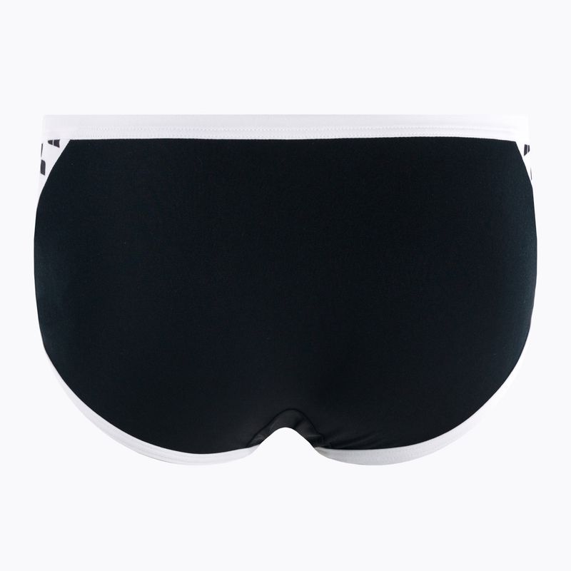 Vyriškos arena Icons Swim Low Waist Short Solid juoda/balta maudymosi kelnaitės 2