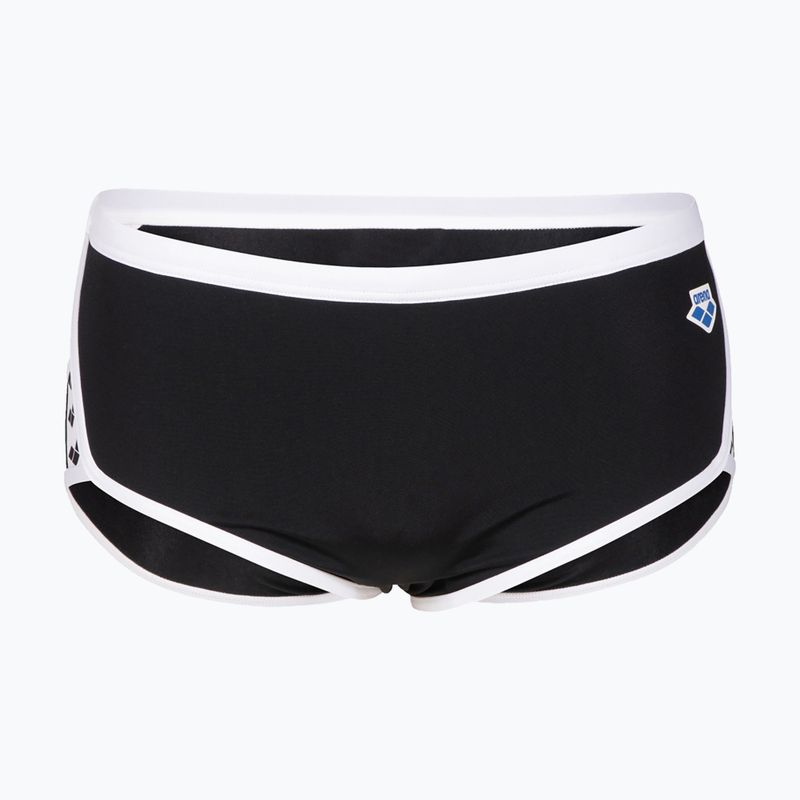 Vyriškos arena Icons Swim Low Waist Short Solid juoda/balta maudymosi kelnaitės 4
