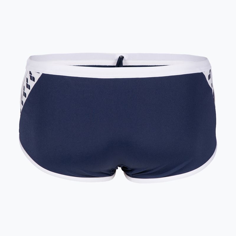 Vyriškos Arena Icons Swim Low Waist Short Solid navy/white maudymosi kelnaitės 5