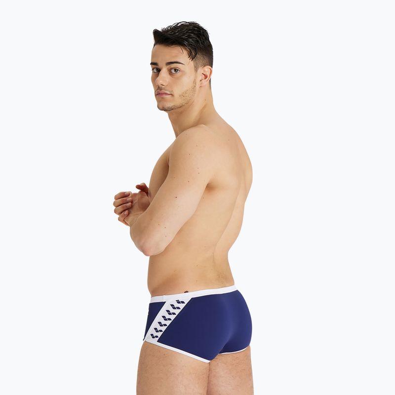 Vyriškos Arena Icons Swim Low Waist Short Solid navy/white maudymosi kelnaitės 7
