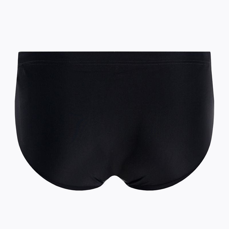 Vyriški arena Icons Swim Low Waist Short Panel bokseriai asfaltas/juoda 2