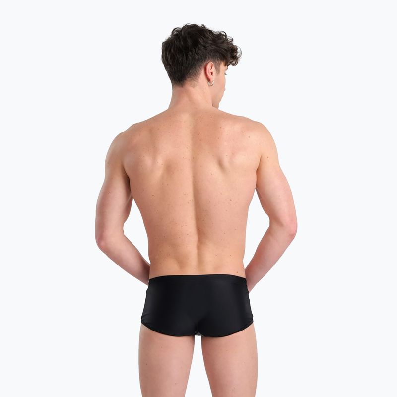 Vyriški arena Icons Swim Low Waist Short Panel bokseriai asfaltas/juoda 7
