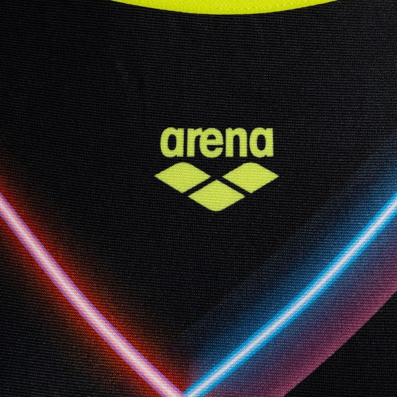 Moteriškas vientisas maudymosi kostiumėlis arena Tech One Back Placement black/multi 3