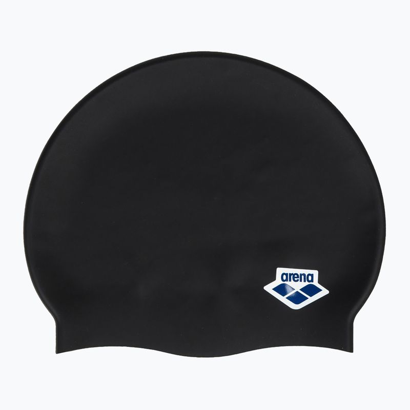 Arena Icons Team Stripe maudymosi kepuraitė juoda/juoda 4