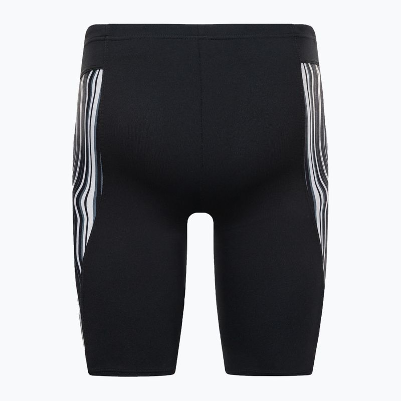 Vyriškos Arena Swim Jammer marmurinės juodos/juodos spalvos multi 2