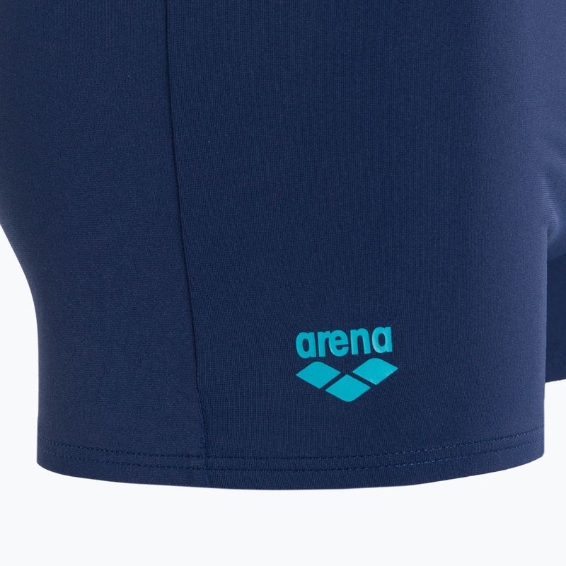 Vyriški arena Optimal Short tamsiai mėlyni/martinikos spalvos maudymosi bokseriai 3
