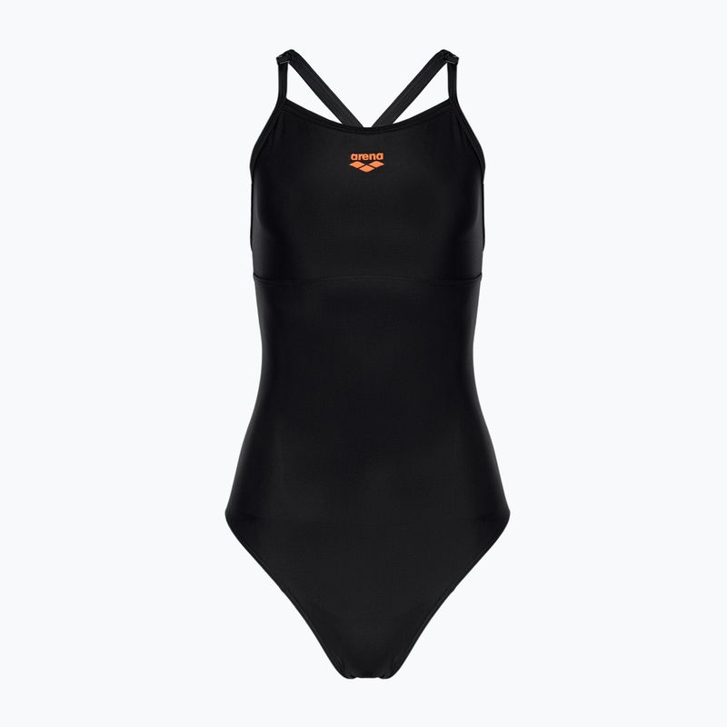 Moteriškas vientisas plaukimo kostiumas arena Solid Swimsuit Lightdrop Back black