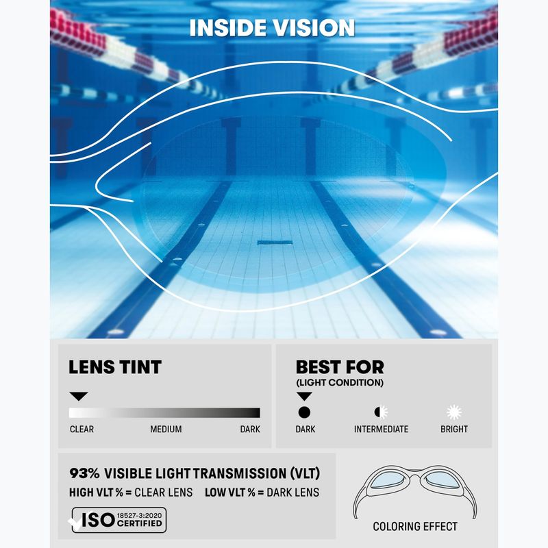 Vaikiški plaukimo akiniai Arena Spider clear/grey 12