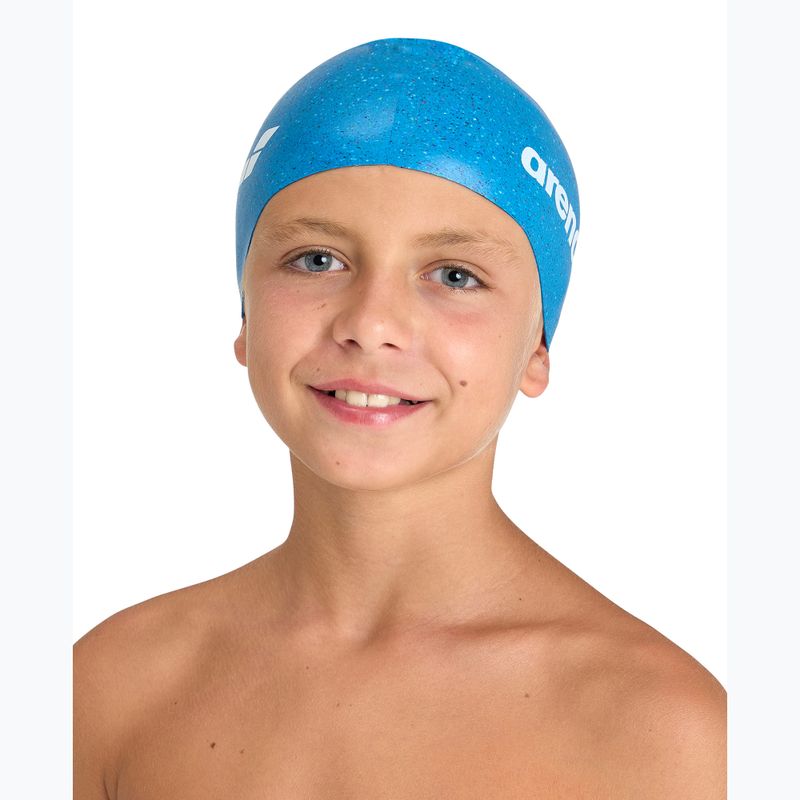 Vaikiška plaukimo kepuraitė arena Silicone Cap Jr blue multi 2