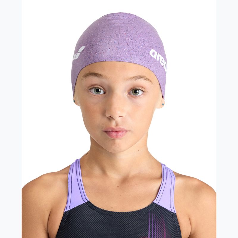Vaikiška plaukimo kepuraitė arena Silicone Cap Jr pink multi 2