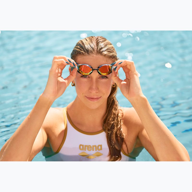 Moteriškas vientisas maudymosi kostiumėlis Arena One Biglogo One Piece white/gold 14