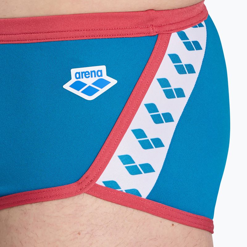 Vyriškos maudymosi trumpikės arena Icons Swim Low Waist Short Solid blue cosmo/astro red 6