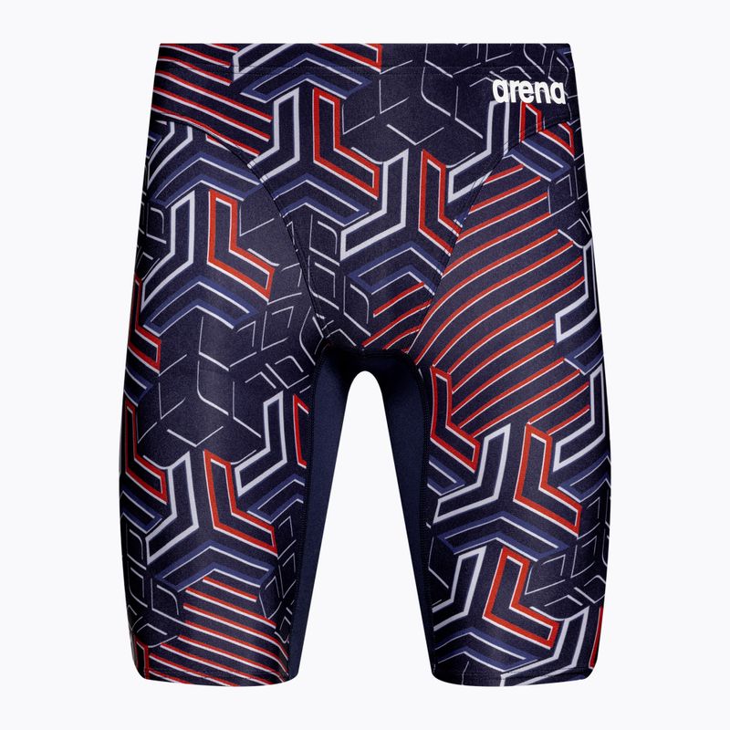 Vyriški maudymosi šortai arena Kikko Pro Swim Jammer navy/team redwhiteblue