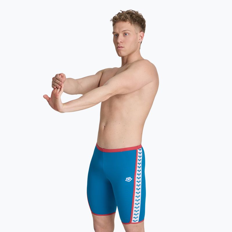 Vyriški maudymosi šortai arena Swim Solid Jammer blue cosmo/astro red 2