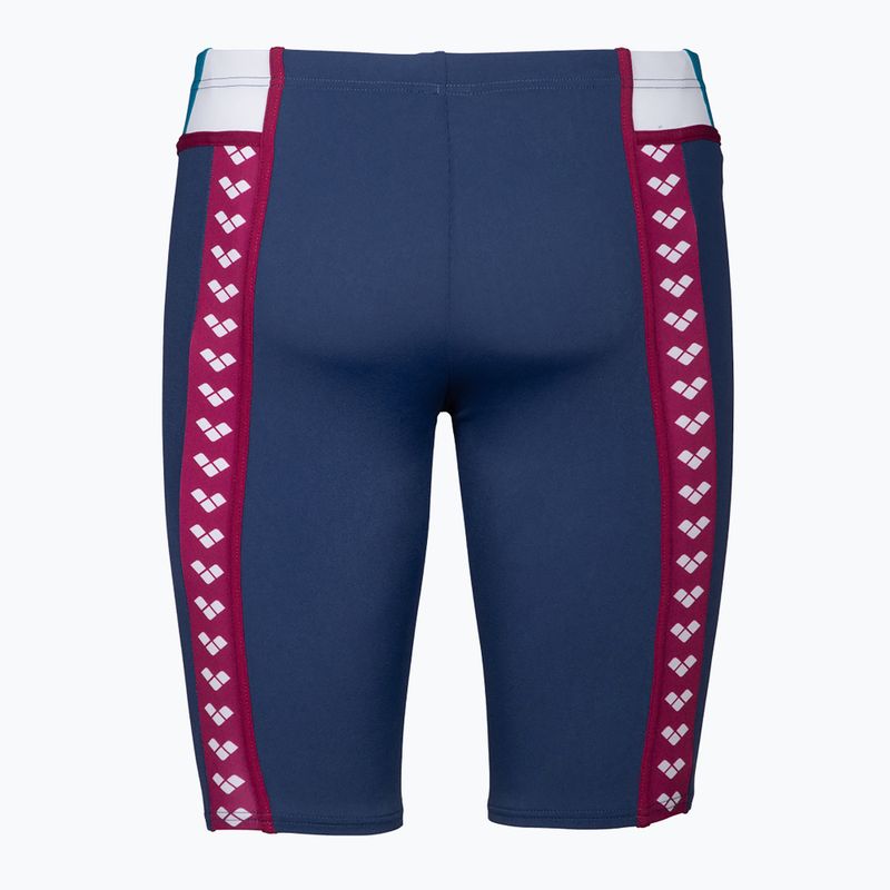 Vyriški maudymosi šortai arena Icons Swim Panel Jammer navy/blue cosmo/white/red fandango 2