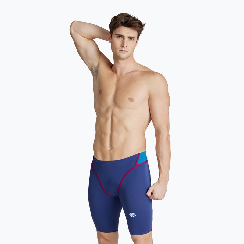 Vyriški maudymosi šortai arena Icons Swim Panel Jammer navy/blue cosmo/white/red fandango 3