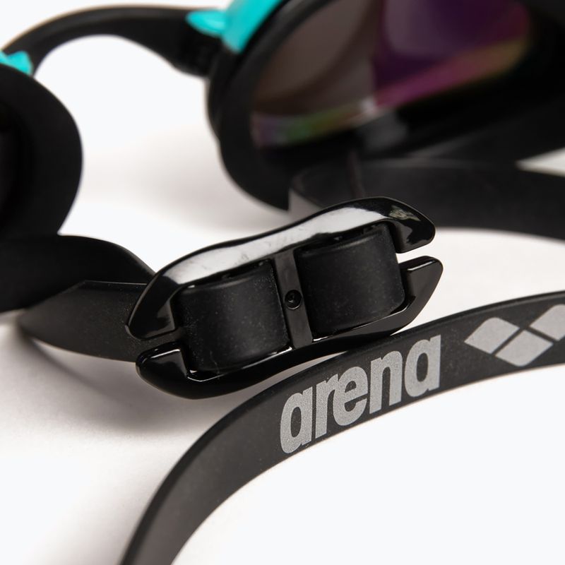 Akiniai palukimui arena Cobra Ultra Swipe Mirror emerald/peacock 8