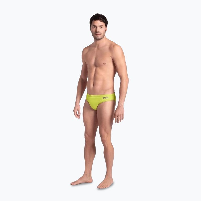 Vyriškos plaukimo glaudės arena Team Swim Briefs Solid soft green 2