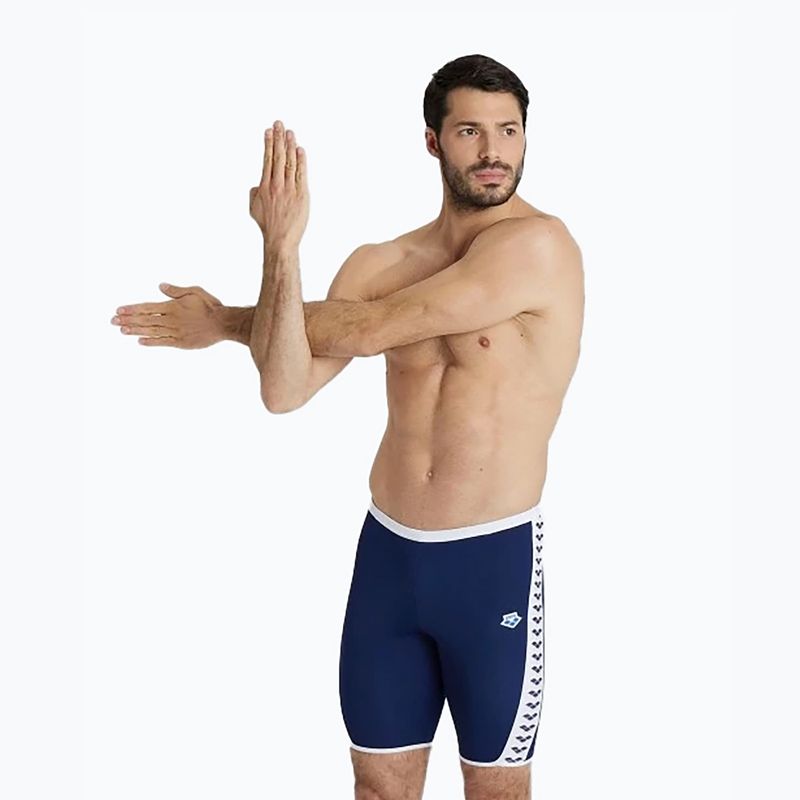 Vyriški maudymosi šortai arena Icons Swim Jammer Solid navy/white 5