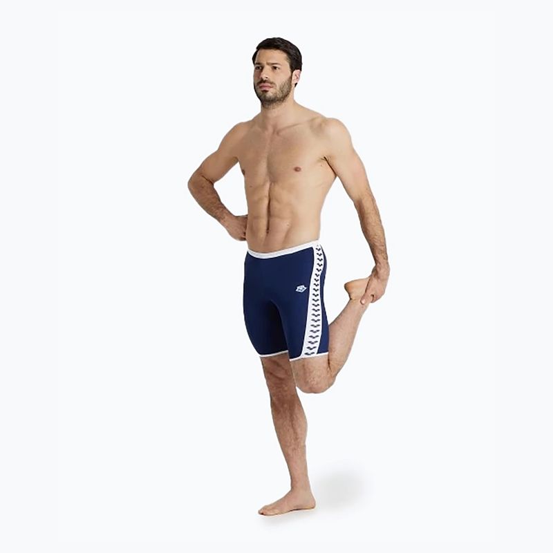 Vyriški maudymosi šortai arena Icons Swim Jammer Solid navy/white 7