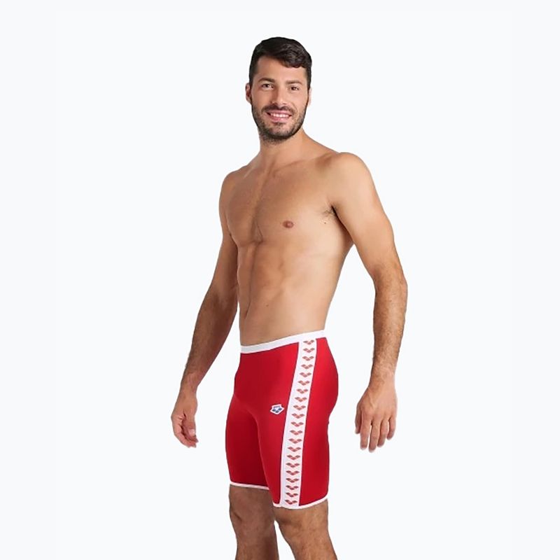 Vyriški maudymosi šortai arena Icons Swim Jammer Solid red/white 5