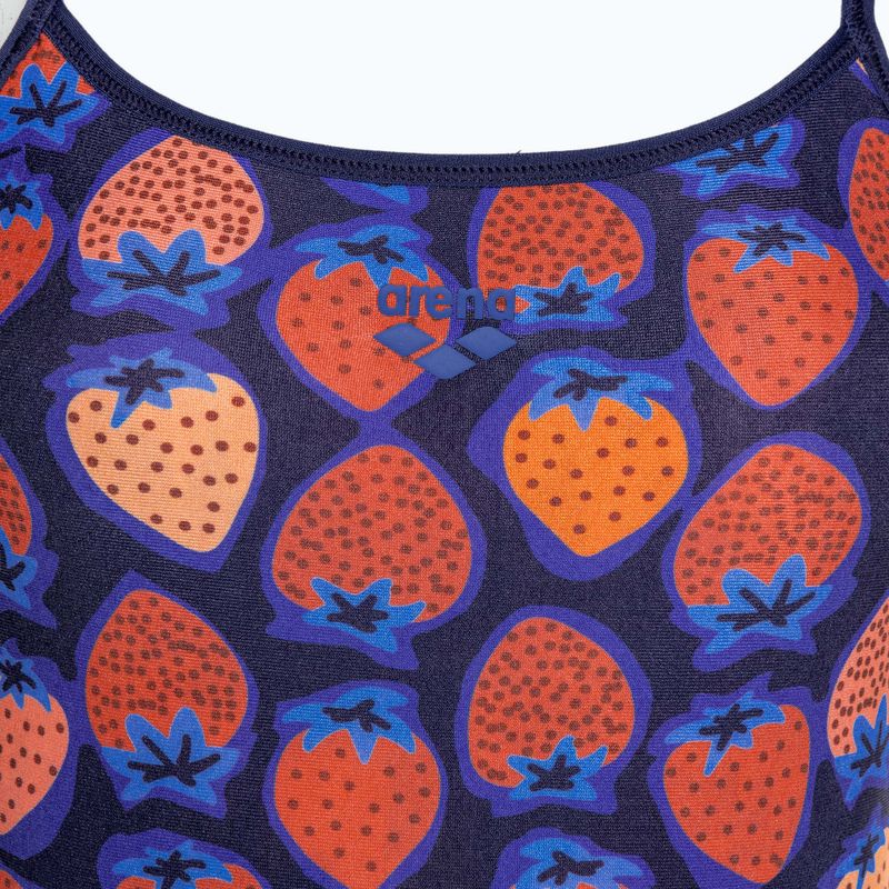 Moteriškas vientisas maudymosi kostiumėlis arena Reversible Swimsuit Challenge Back navy/multi 5