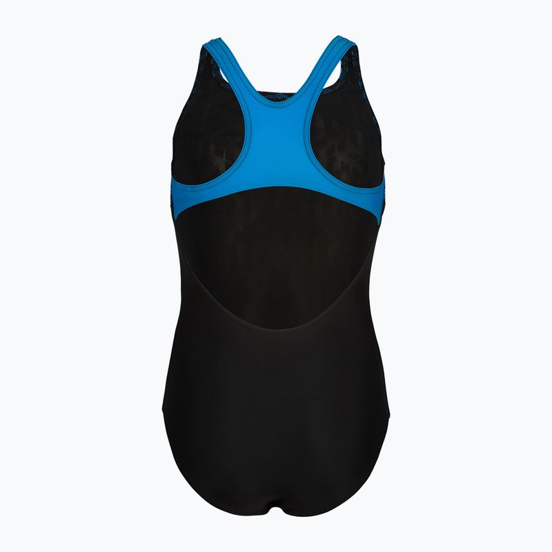 Vaikiškas vientisas maudymosi kostiumėlis arena Kikko V Swim Pro Back black/blue china 3