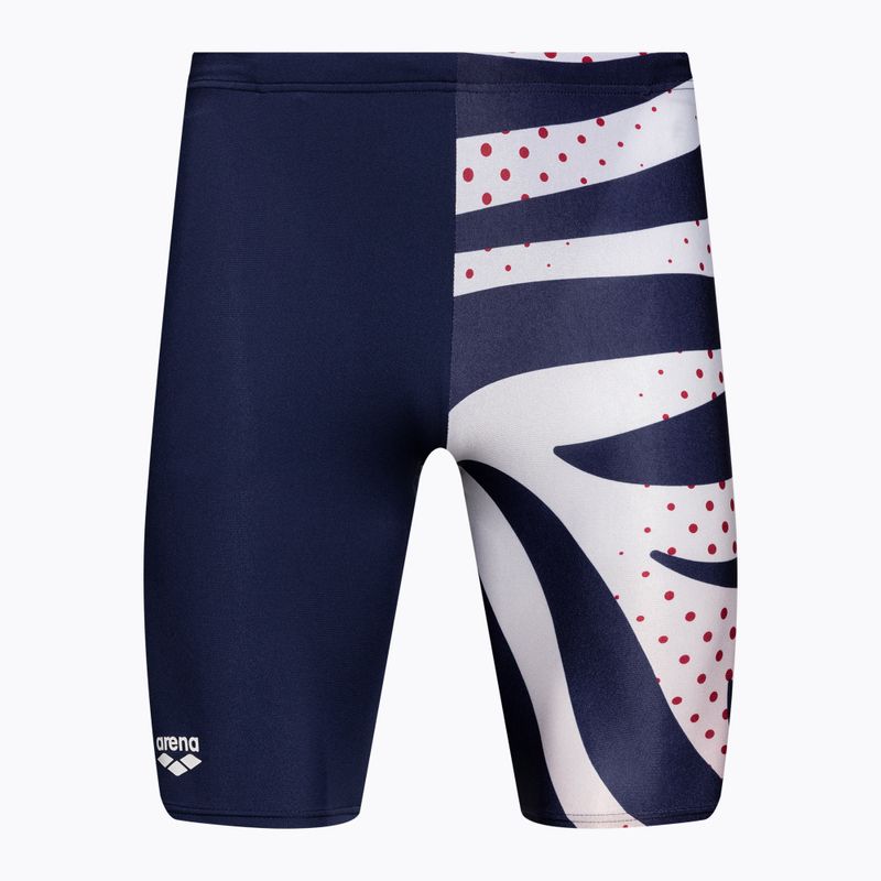 Vyriški maudymosi šortai arena Multi Stripes Swim Jammer navy/white multi