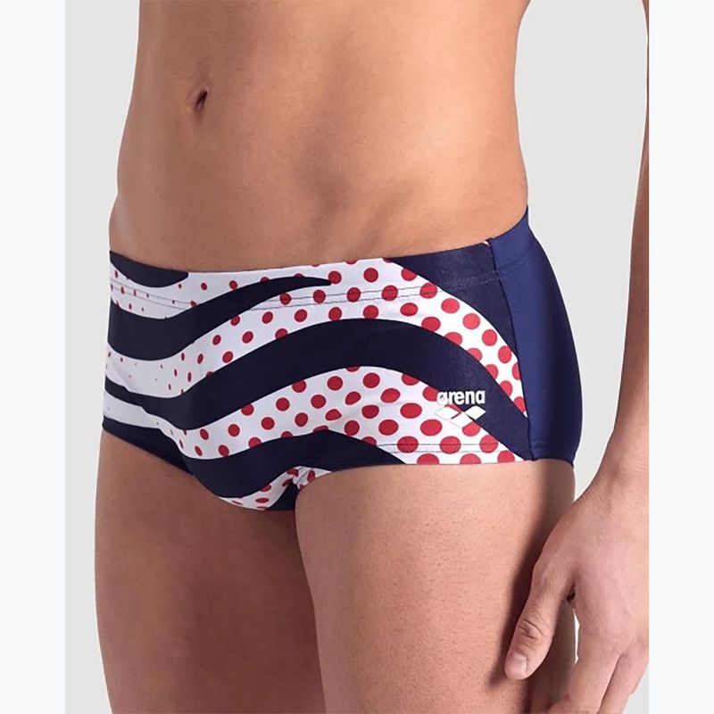 Vyriškos maudymosi trumpikės arena Multi Stripes Swim Low Waist Short navy multi 7
