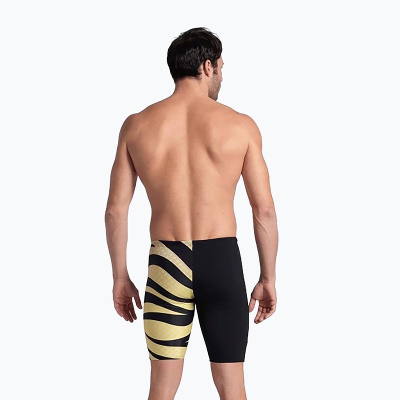 Vyriški maudymosi šortai arena Multi Stripes Swim Jammer black/white multi 7