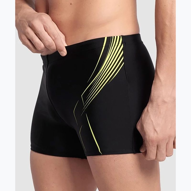 Vyriškos maudymosi trumpikės Arena Dive Swim Short black/soft green 4