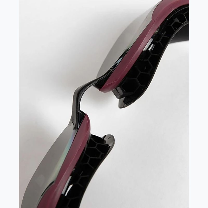 Plaukimo akiniai arena Air-Bold Swipe Mirror silver/red wine 12