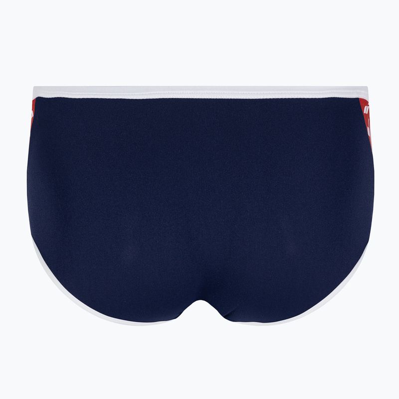 Vyriškos maudymosi kelnaitės arena Icons Swim Low Waist Short Solid navy/white/red multi 2