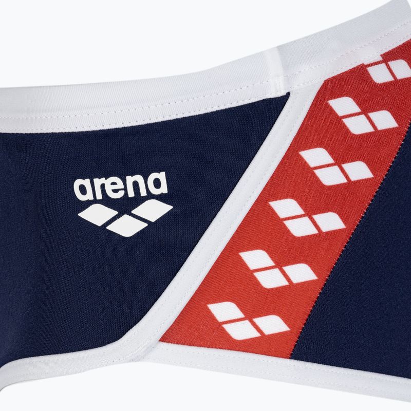 Vyriškos maudymosi kelnaitės arena Icons Swim Low Waist Short Solid navy/white/red multi 3