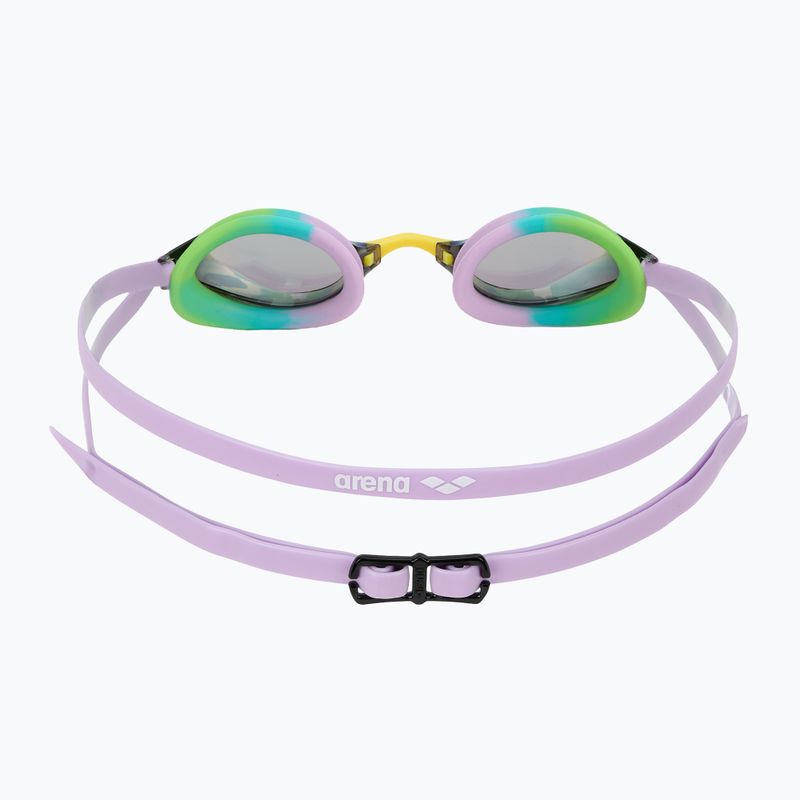 Plaukimo akiniai arena Python Mirror green/violet/green 4
