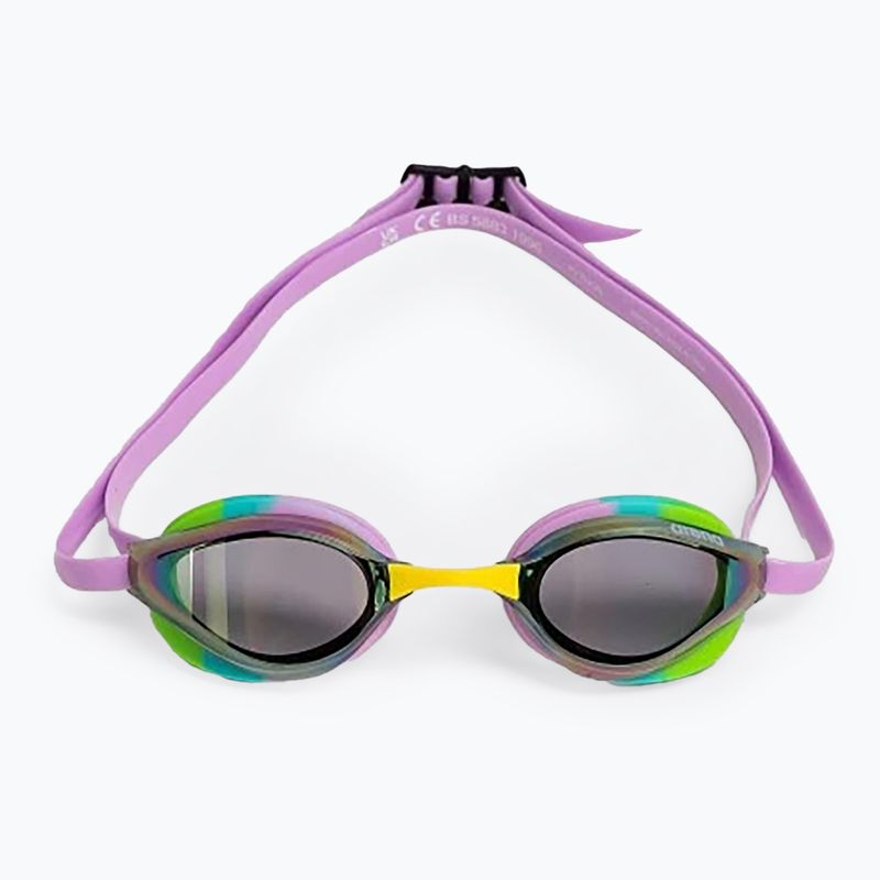Plaukimo akiniai arena Python Mirror green/violet/green 2